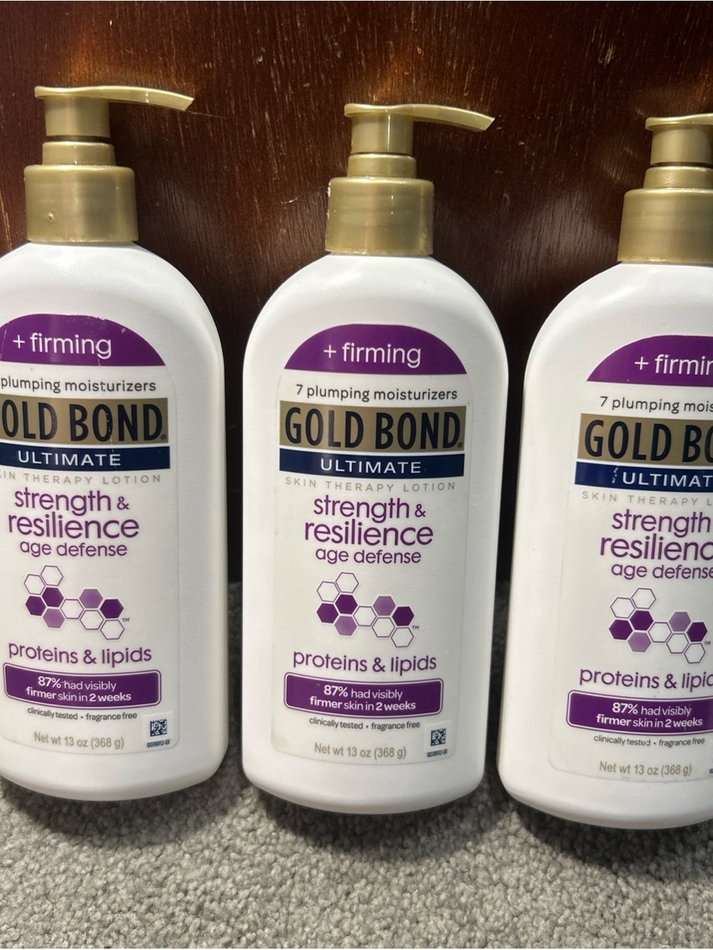 X3 Gold Bond Ultimate Strength & Resilience Age Defense Skin Therapy Lotion 13oz